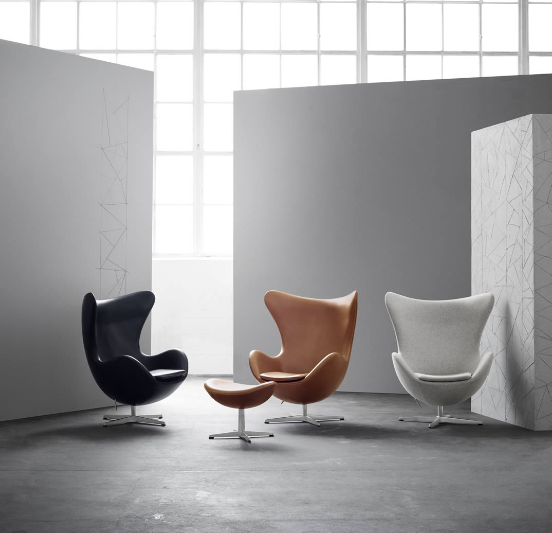 Egg Footstool Fußhocker Bezug Divina