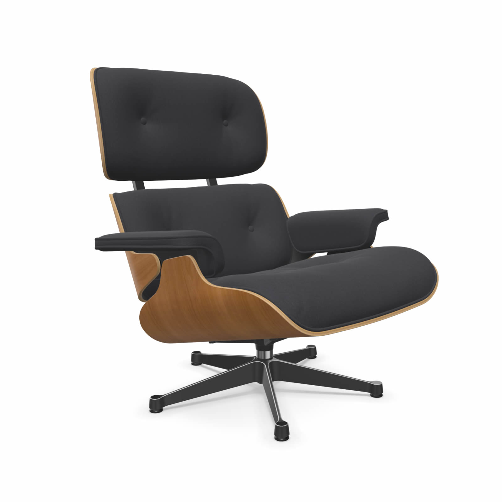 Eames Lounge Chair Kirsche natur Stoff Calma