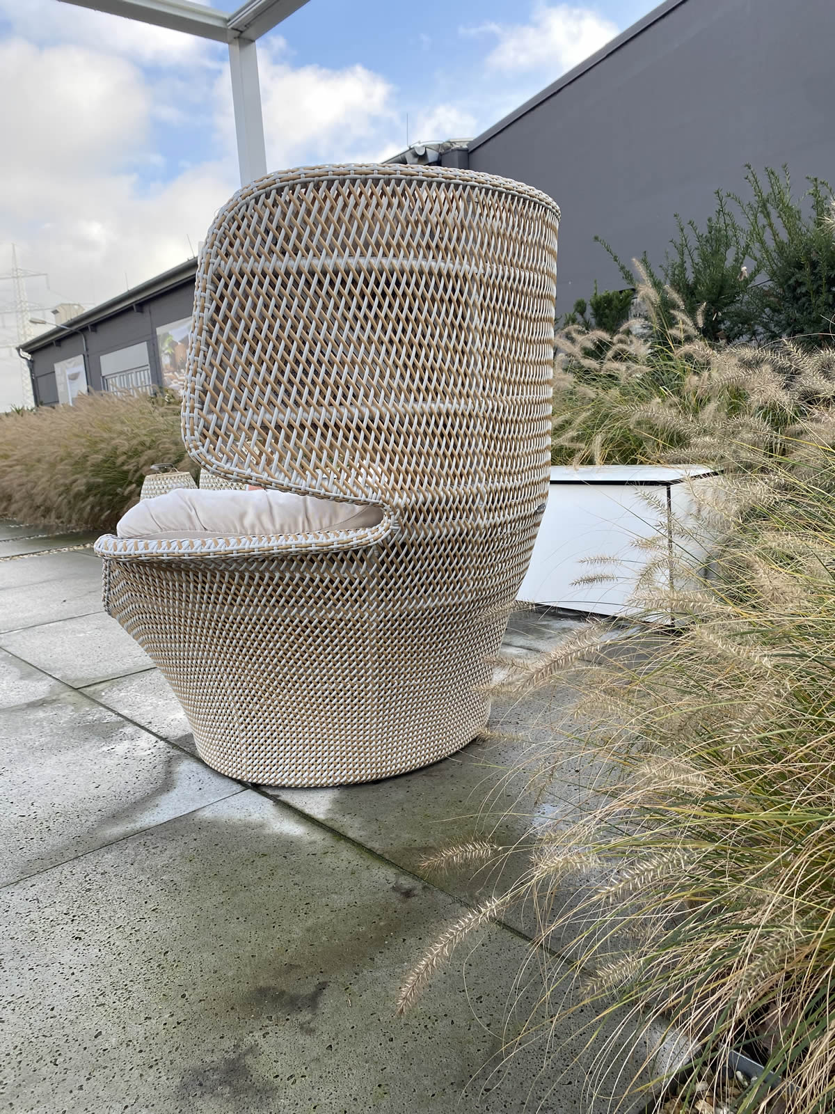 Hochlehnsessel Seashell Grand + Schutzhülle Ausstellungsstück