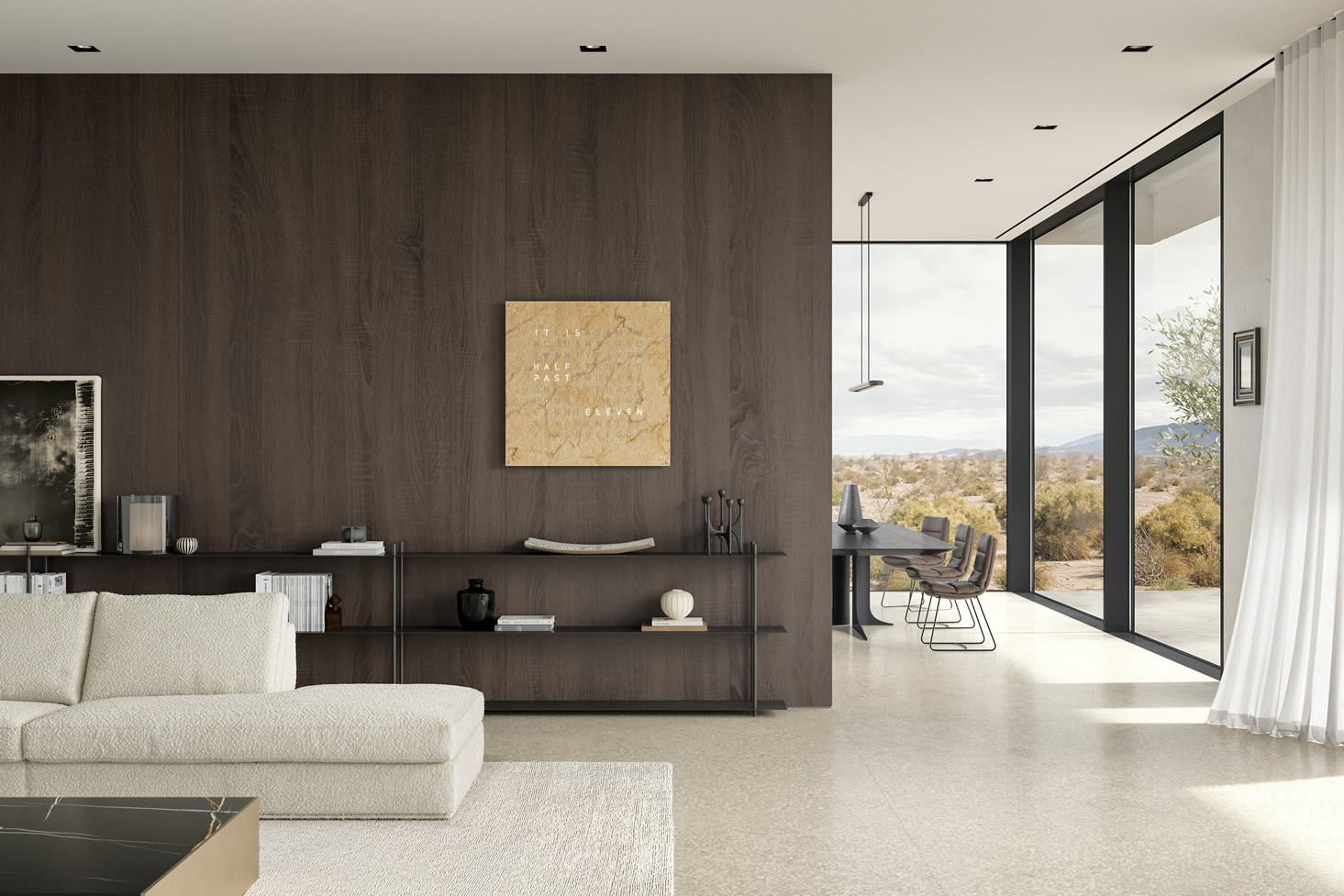 Wanduhr Earth Creators Edition Desert