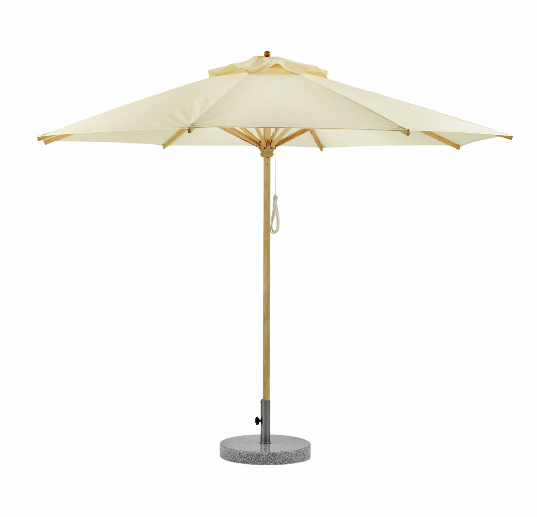 Basic Sonnenschirm mit Bodenplatte