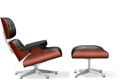 Lounge Chair & Ottoman, klassisch