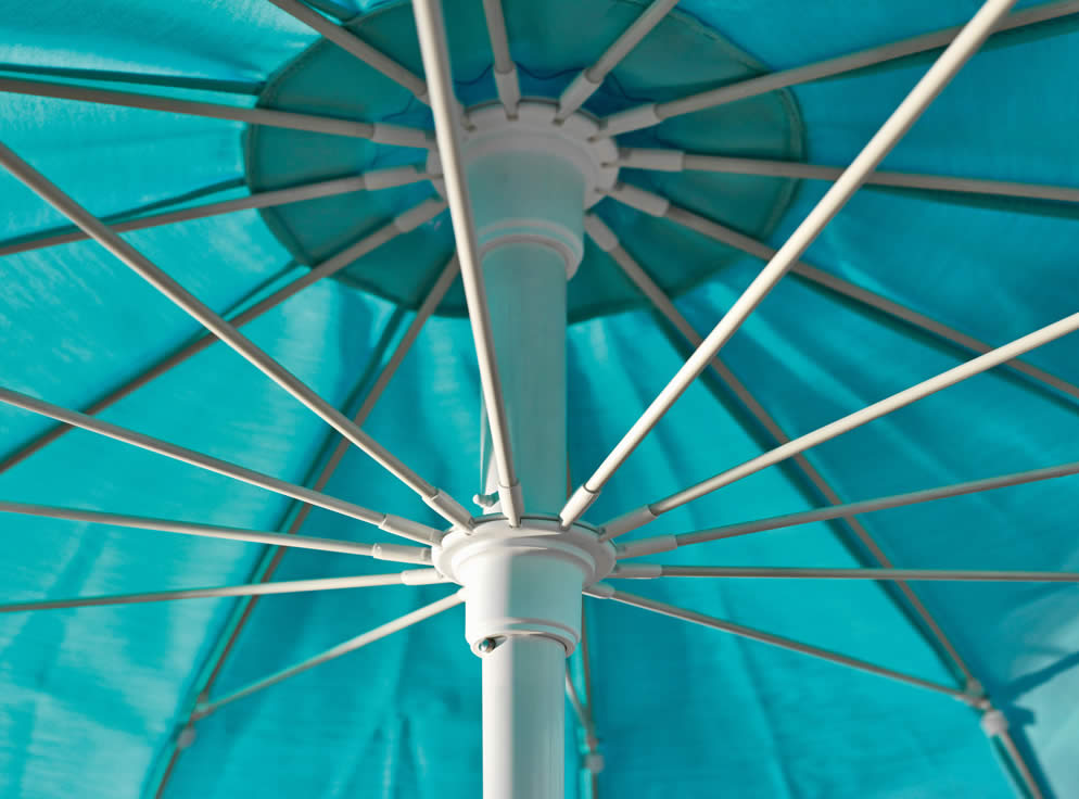 Pagodenschirm mit Bodenplatte