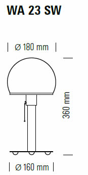 tecnolumen-wagenfeld-leuchte-wa23sw-abmessungen
