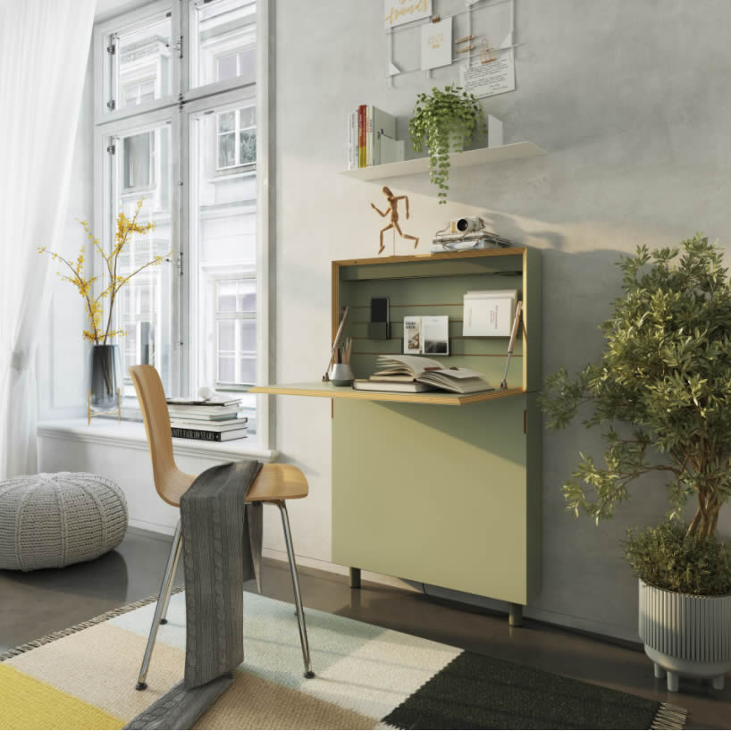 FLATMATE Sekretär Linoleum