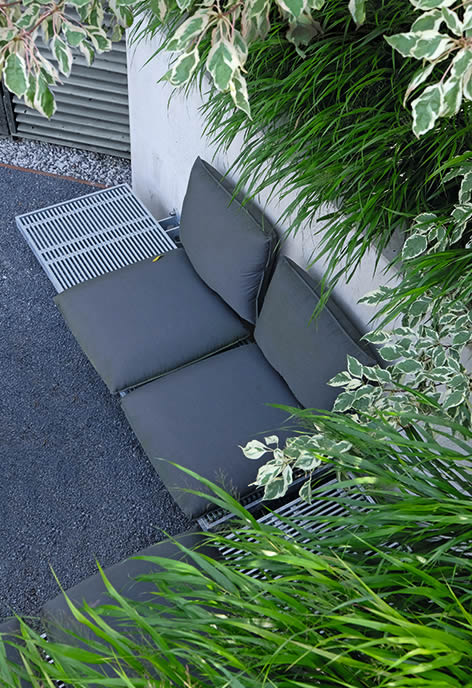 Outdoor Sofa L01 mit 3er Sitzkissen