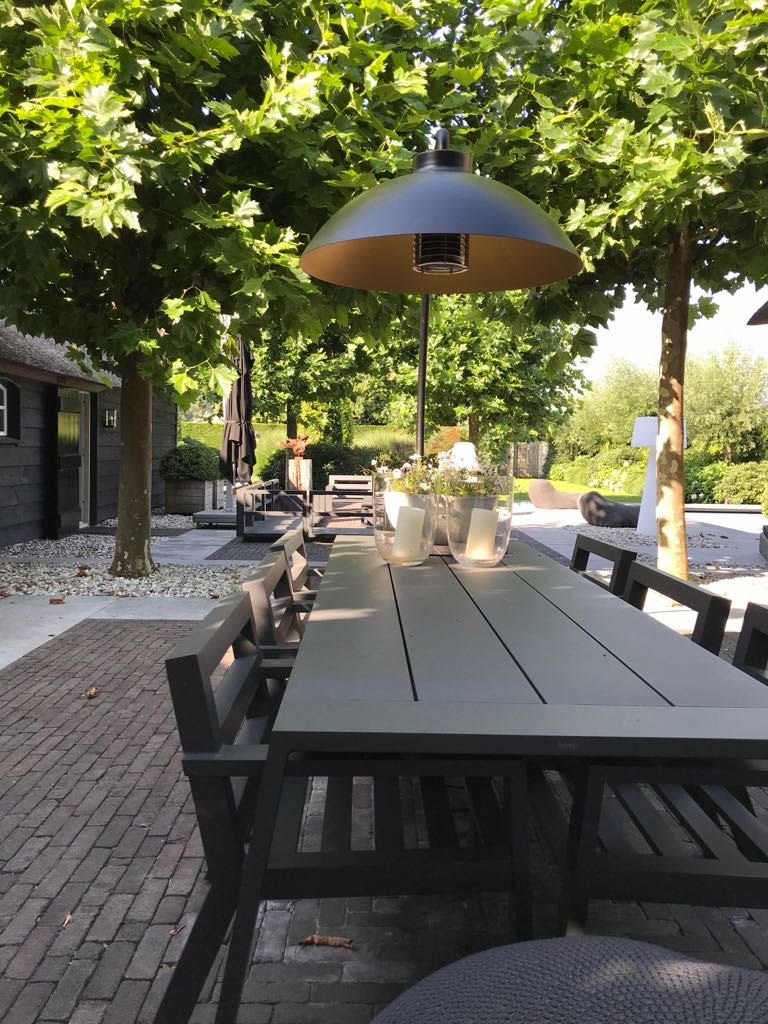 DOME FS Outdoor Bogenleuchte mit Heizstrahler