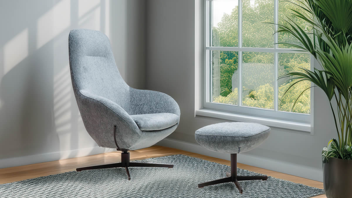 Sessel Manira mit Hocker