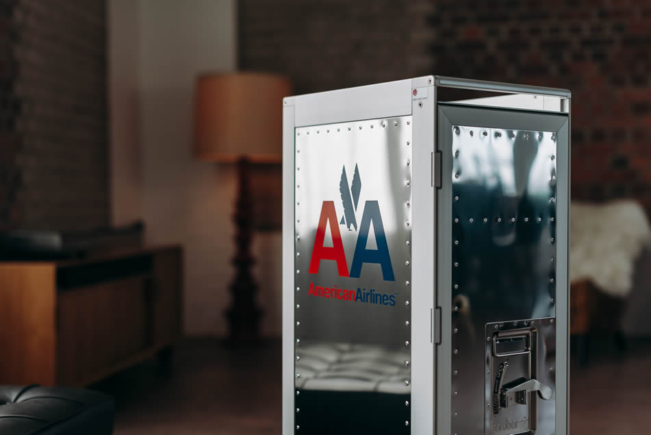 American Airlines Flugzeugtrolley