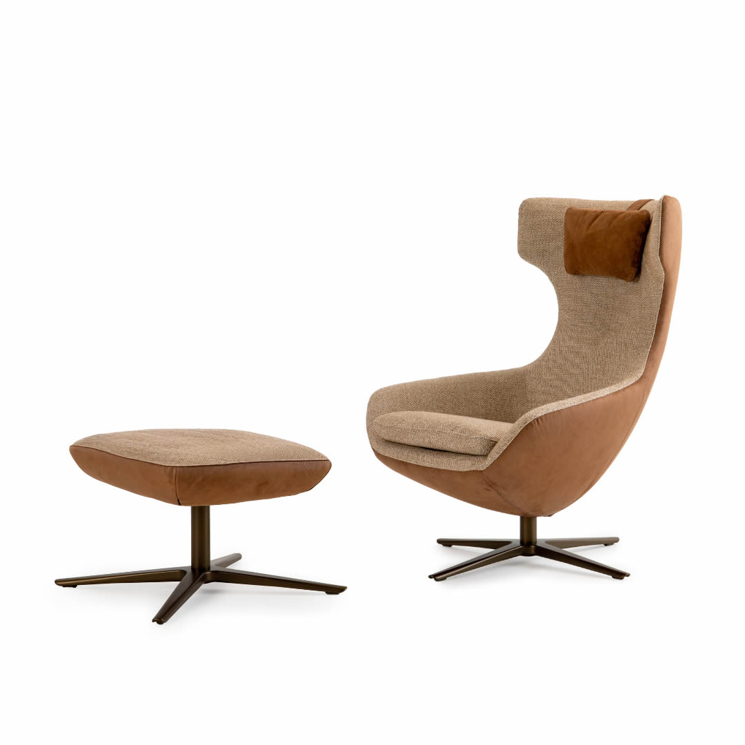 Caruzzo Sessel Plus mit Hocker Limited Edition