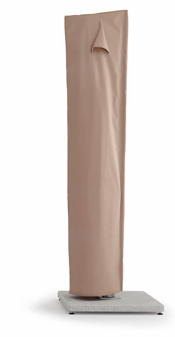 Freiarmschirm mit Bodenplatte