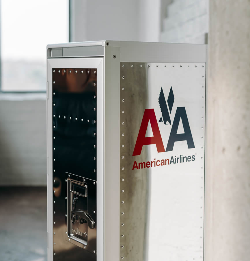 American Airlines Flugzeugtrolley