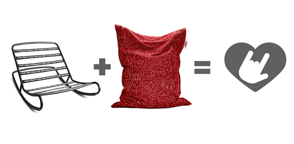 Rock N Roll Schaukelgestell für Sitzsack