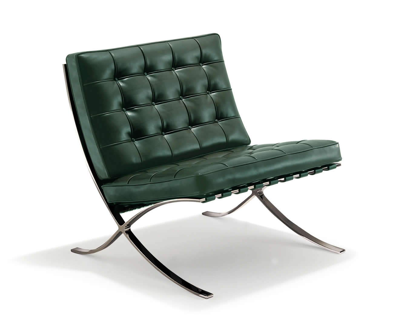 Barcelona Sessel mit Hocker Limited 100 Jahre Bauhaus Edition