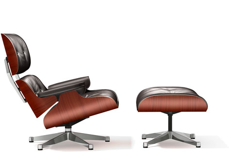 Lounge Chair & Ottoman, klassisch