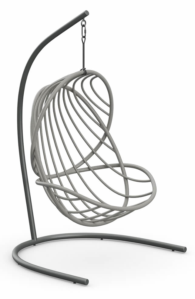 KIDA hängender Sessel inkl. Standfuß