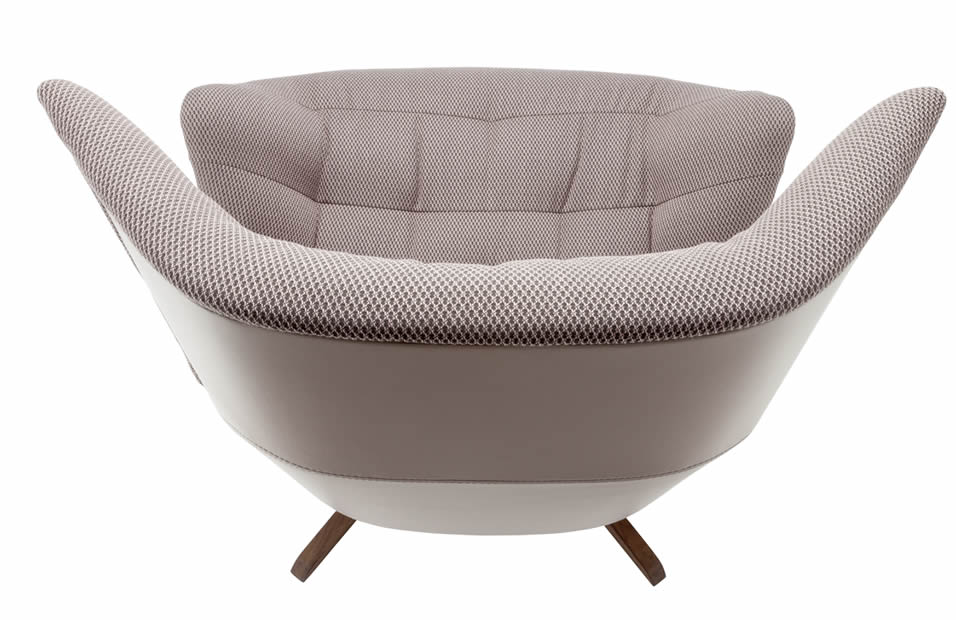 Lounge Sessel 808 "Air" mit Hocker