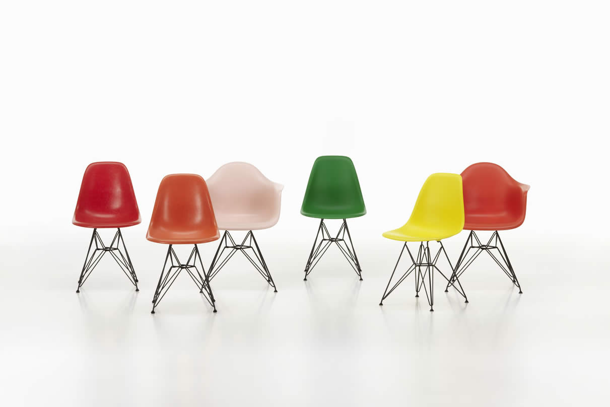 Eames Plastic Armchair DAR neue Farben