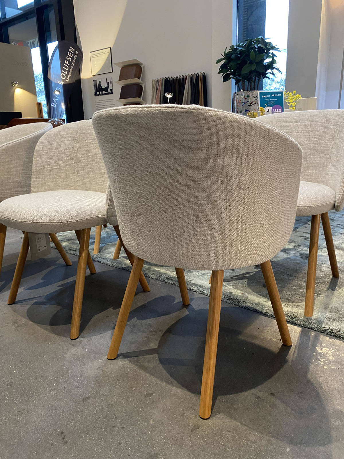 Stuhlgruppe Mikado Ausstellungsstück