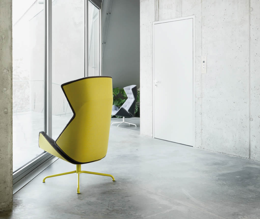 Lounge Sessel 808 "Urban" mit Hocker