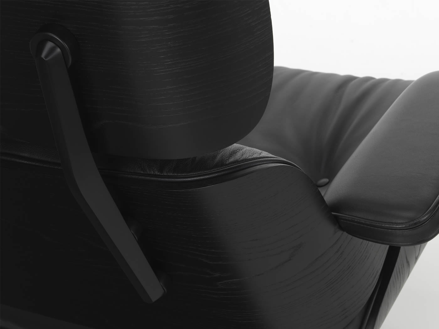 Eames Lounge Chair Kastanie schwarz