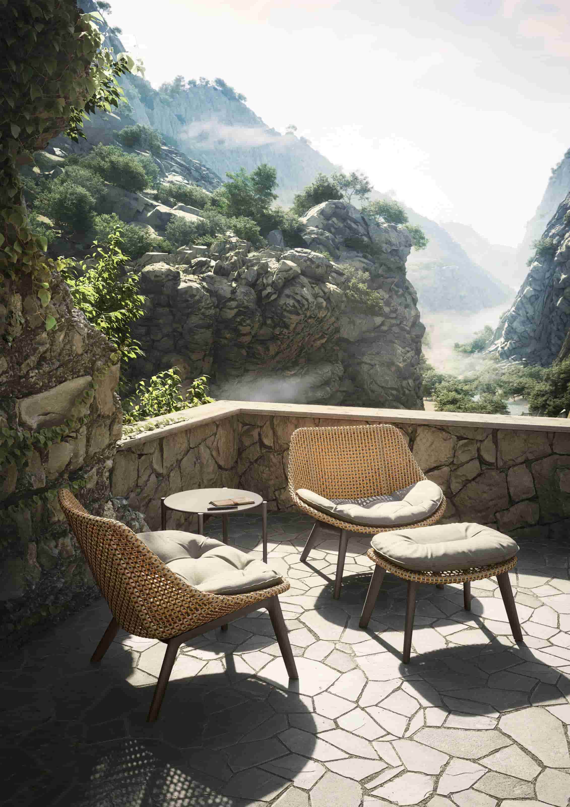 MBRACE Alu Footstool Hocker