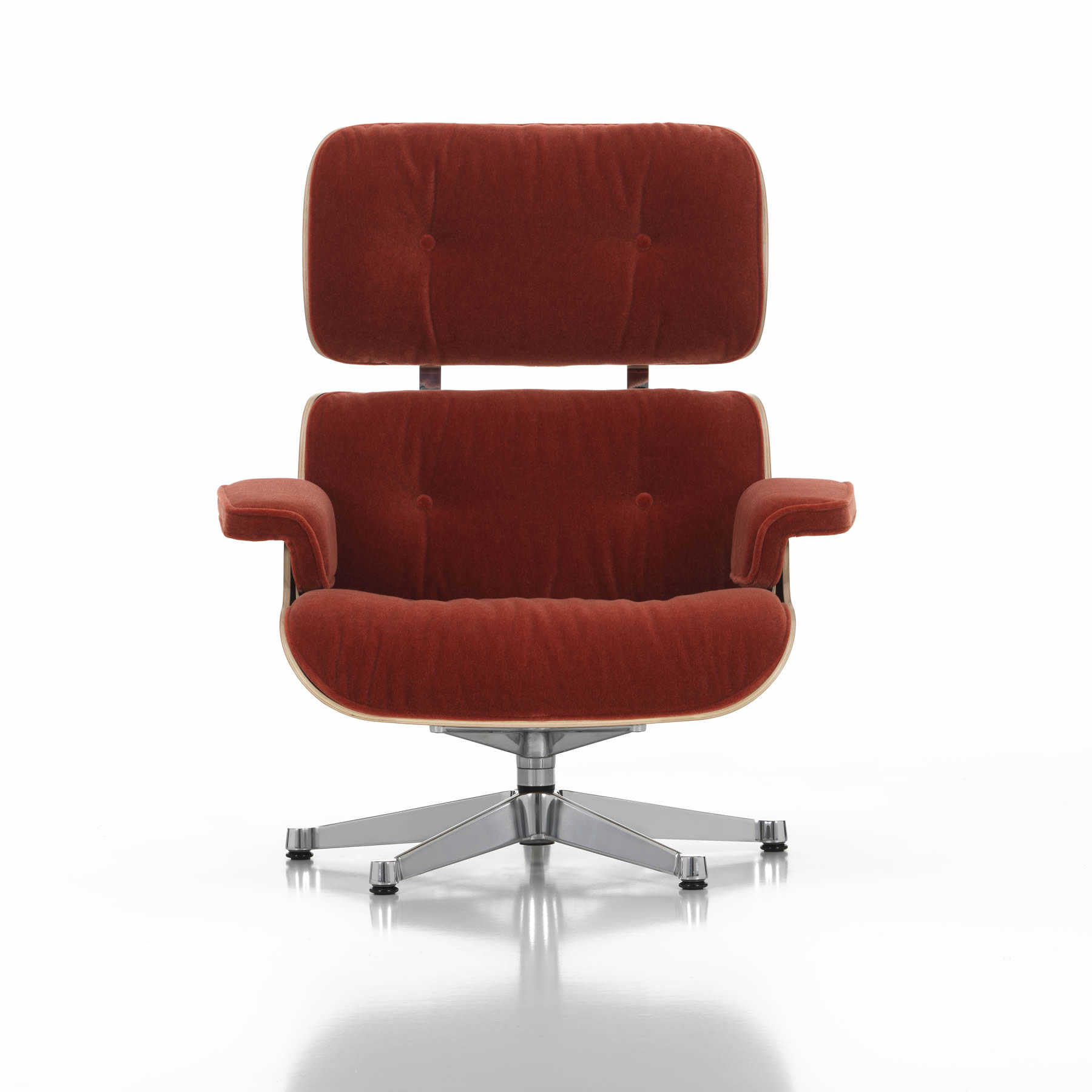 Eames Lounge Chair Kirsche natur Stoff Calma