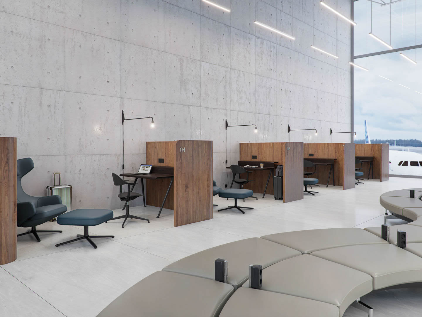 Courier Schreibtisch