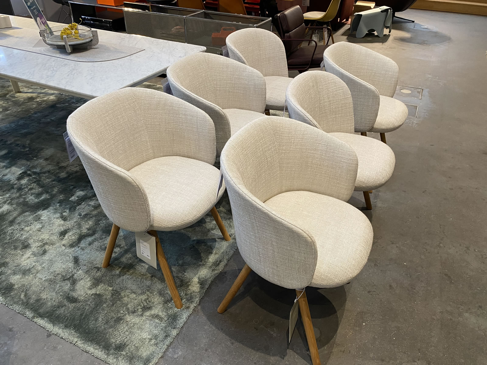 Stuhlgruppe Mikado Ausstellungsstück