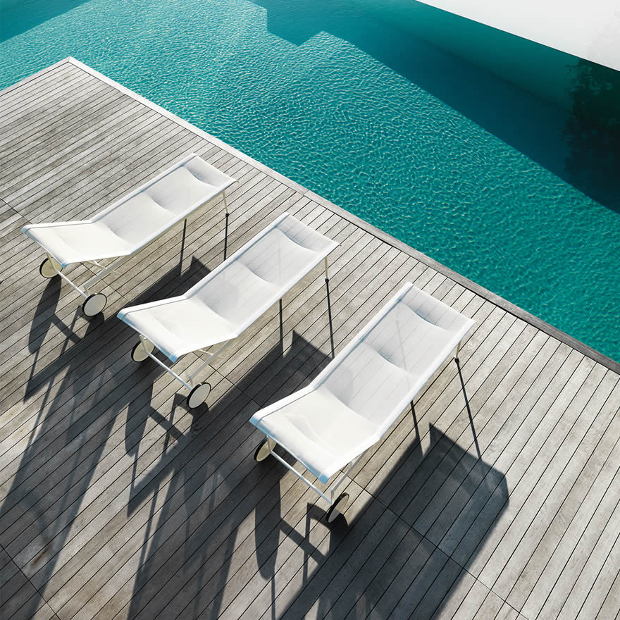 1966 Outdoor Adjustable Chaise Lounge Sonnenliege