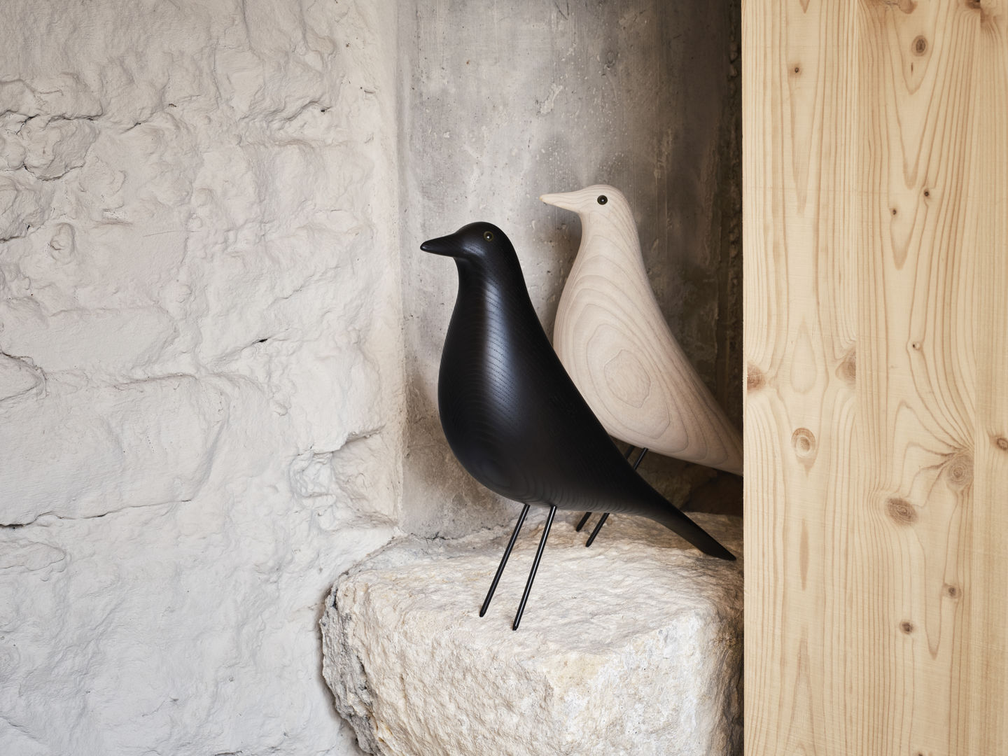 Eames House Bird Esche schwarz