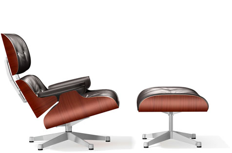 Lounge Chair & Ottoman, klassisch