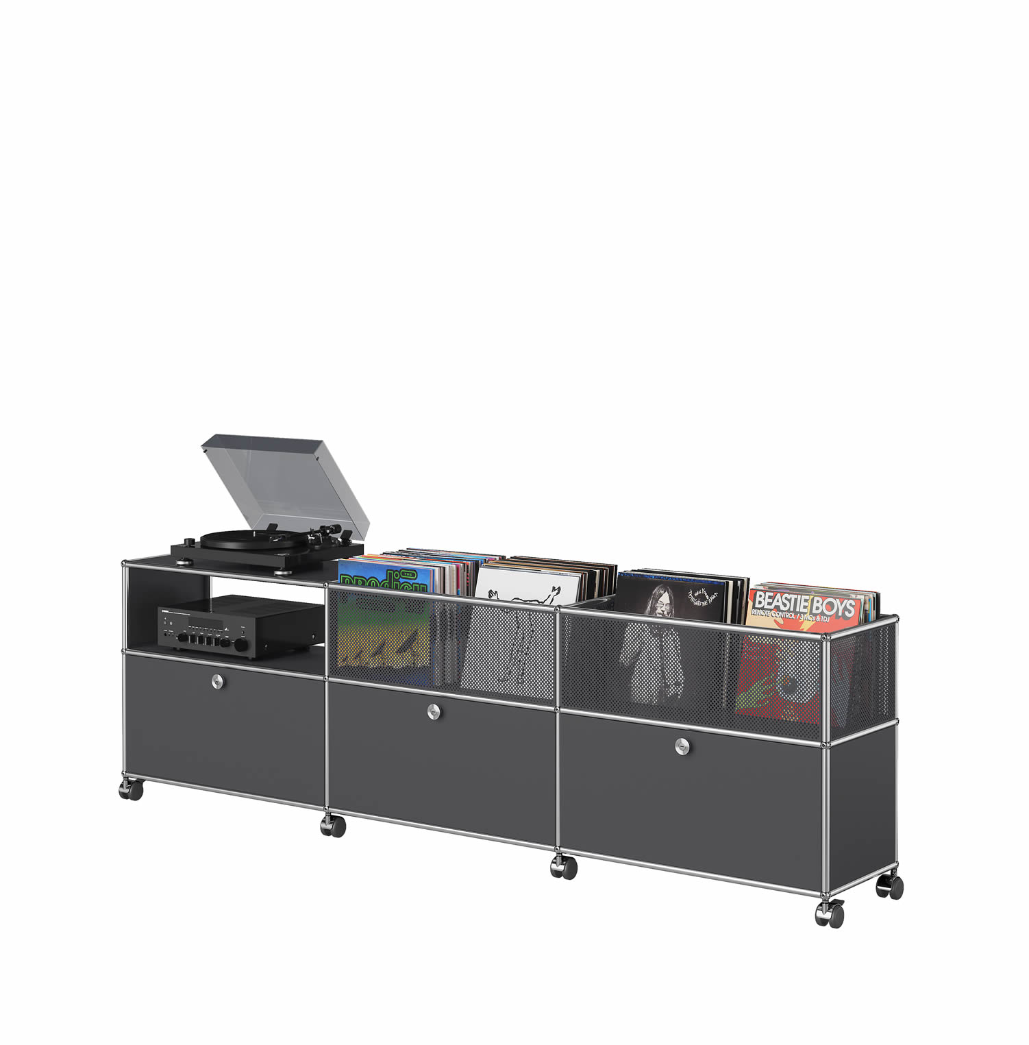 Sideboard mit Vinyl-Ablage