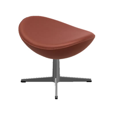 Egg Footstool Fußhocker Bezug Aura Leder