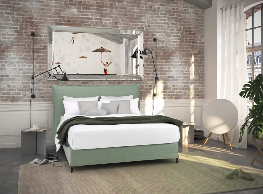 Boxspringbett Smart Volant mit Topper